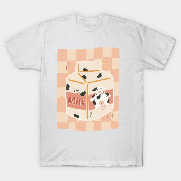 Cute Milk Carton T-Shirt by Rania Younis